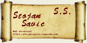 Stojan Savić vizit kartica
